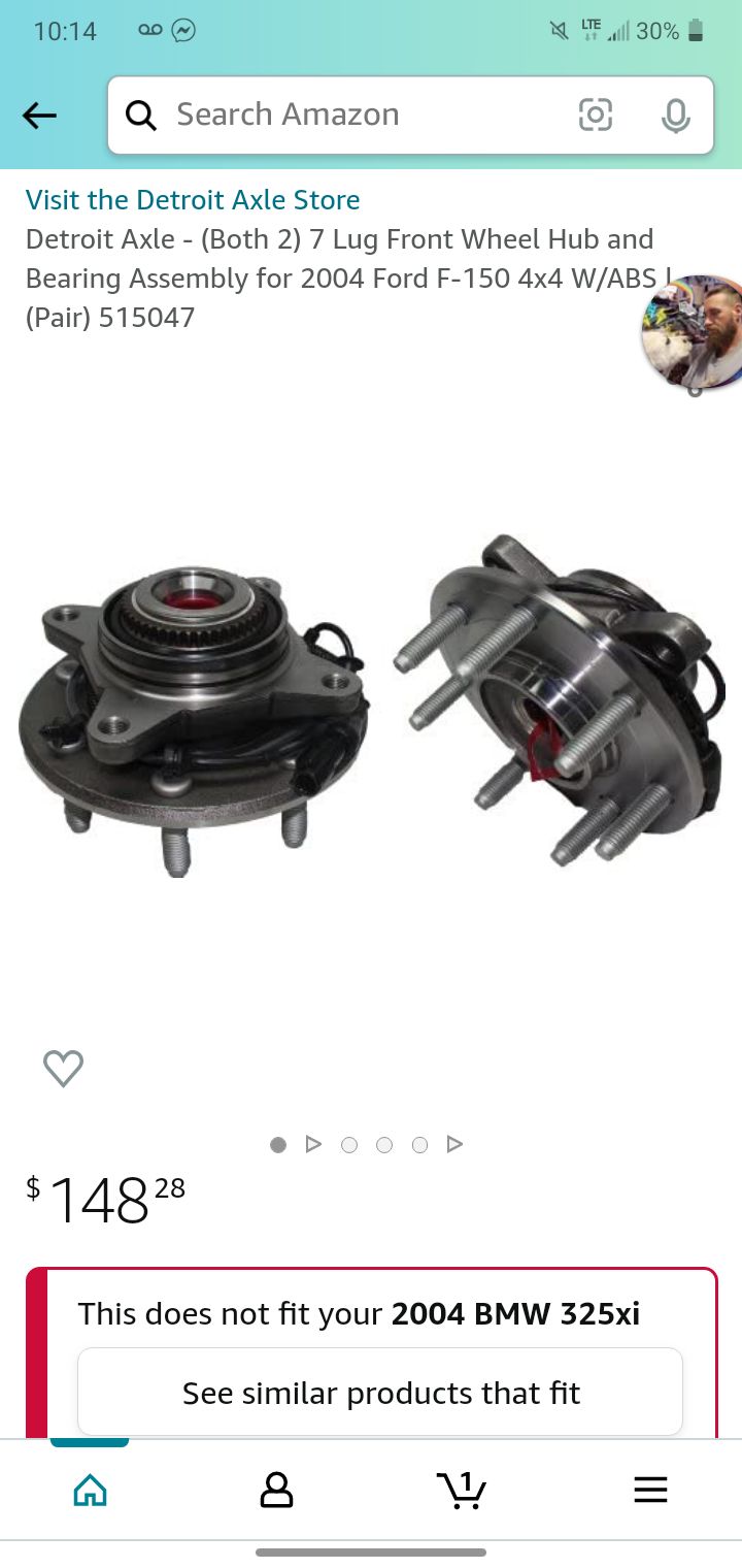 2004 ford light duty 7 lug hubs front