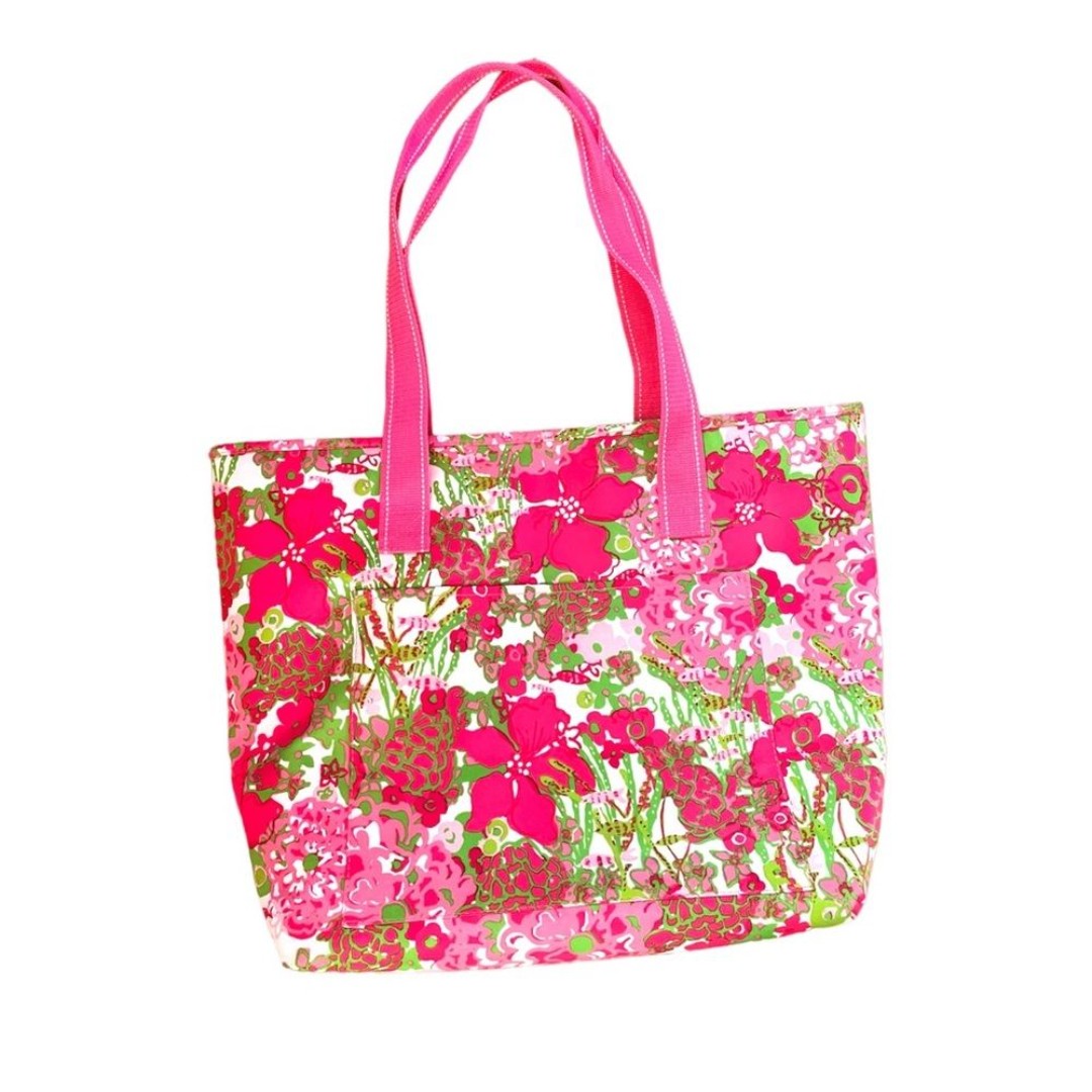Lilly Pulitzer Insulated Beach Cooler Beach Rose like new