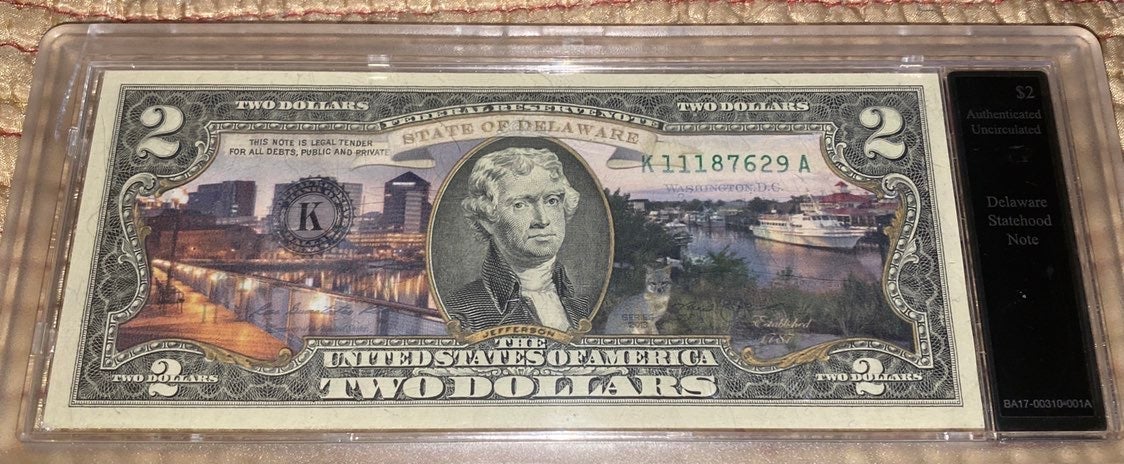 NEW WEEKEND SALE PRICE. UNCIRCULATED 2 DOLLAR BILL