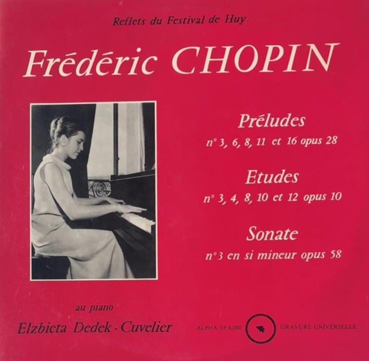 FREDERIC CHOPIN Au Piano Elzbieta Dedek-Cuvelier RARE LP Alpha Records Belgium
