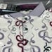 Greyson Golf Shirt Polo Serpentine Print Medium Arctic White Polyester MSRP 118