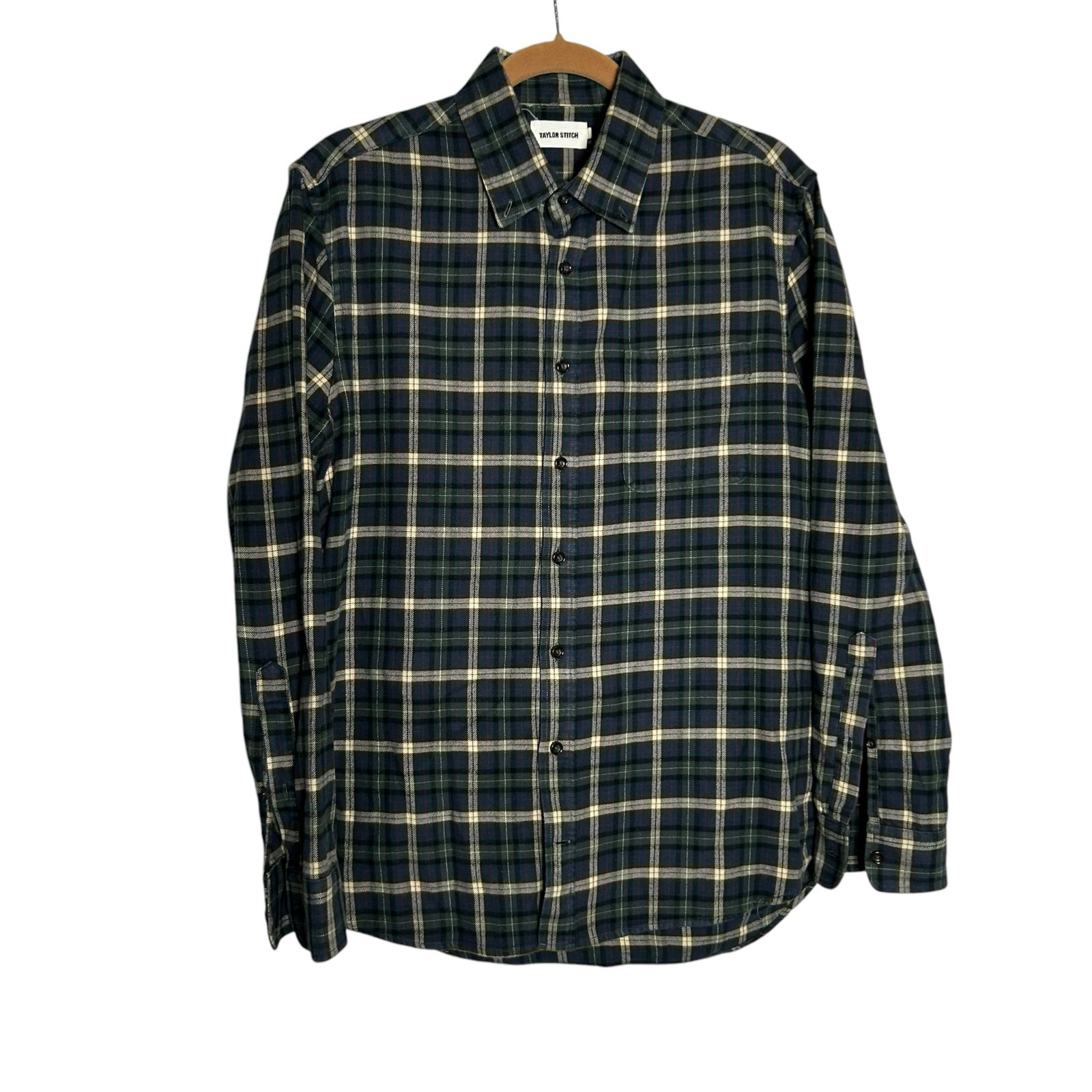 Taylor Stitch The Jack Plaid Checkered Long Sleeve Button Down Shirt Size 40