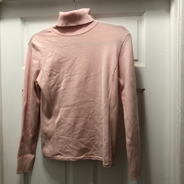 soft silk turtleneck sweater