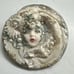 Vintage Adagio Sculpted Doll Face Brooch Pin/Earrings Handmade Signed Gift