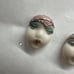 Vintage Adagio Sculpted Doll Face Brooch Pin/Earrings Handmade Signed Gift