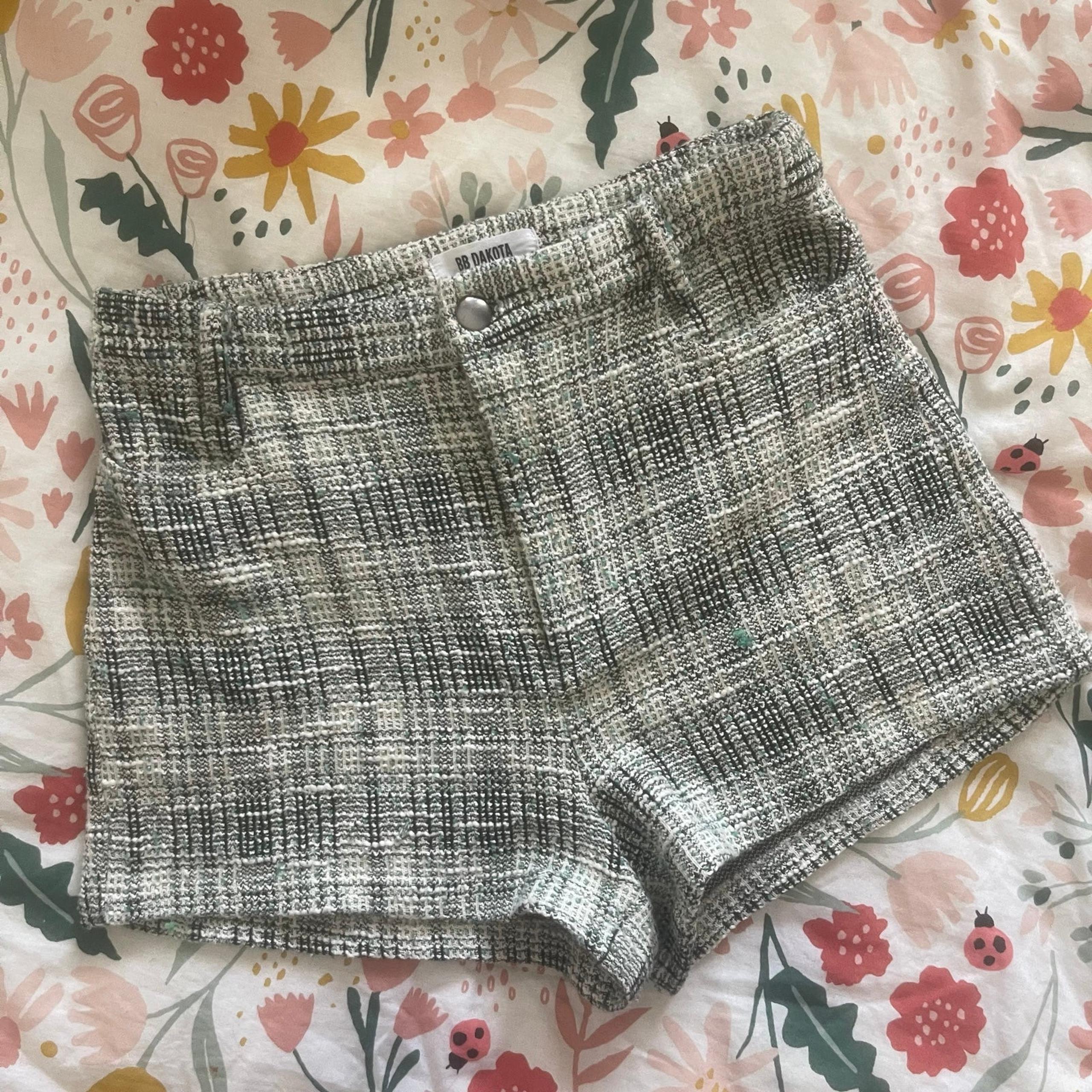 BB Dakota Tweed High-waisted shorts