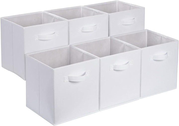 Collapsible Fabric Storage Cube Organizer with Handles