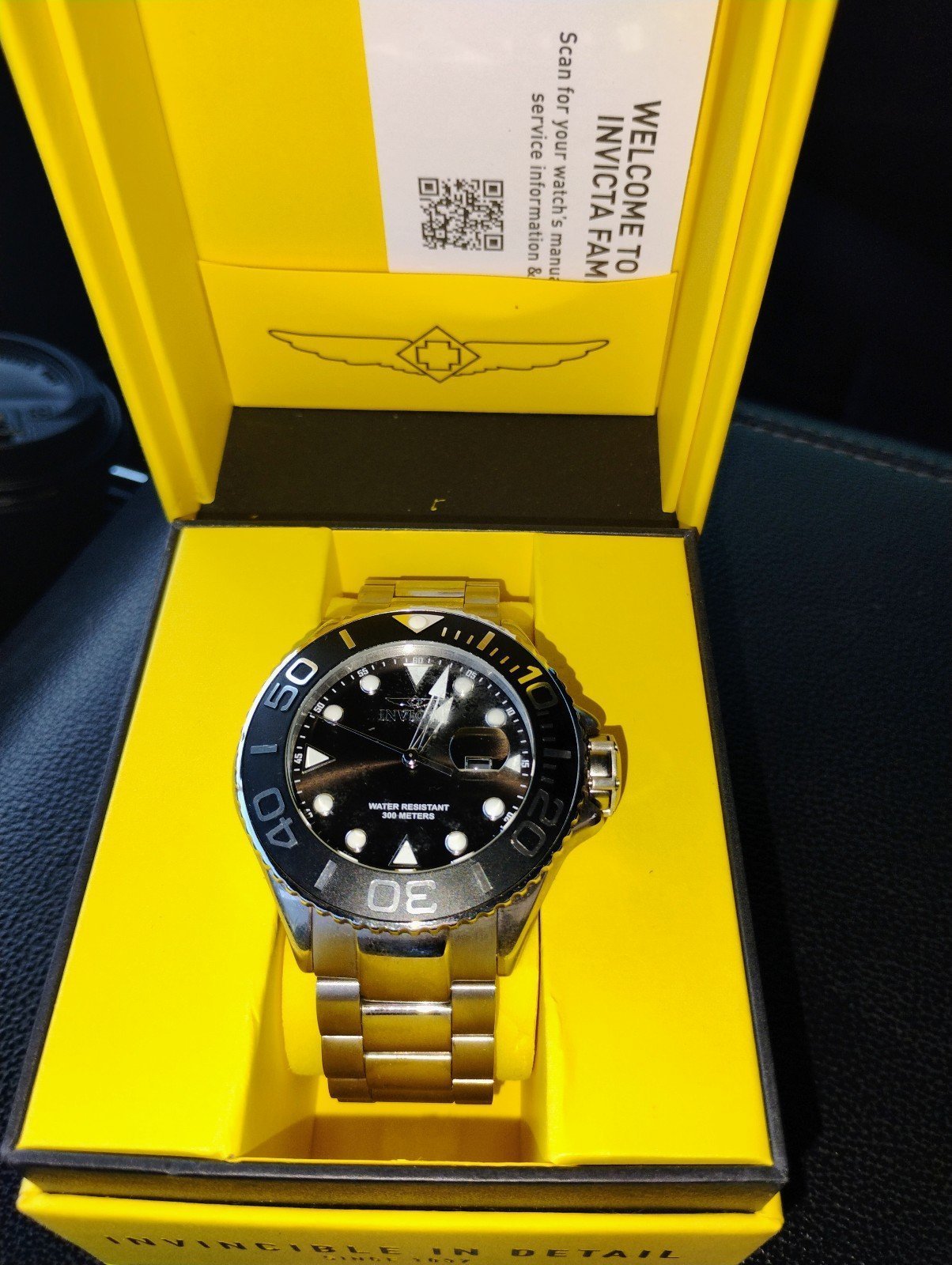 Watch mens INVICTA stainless steel 45mm