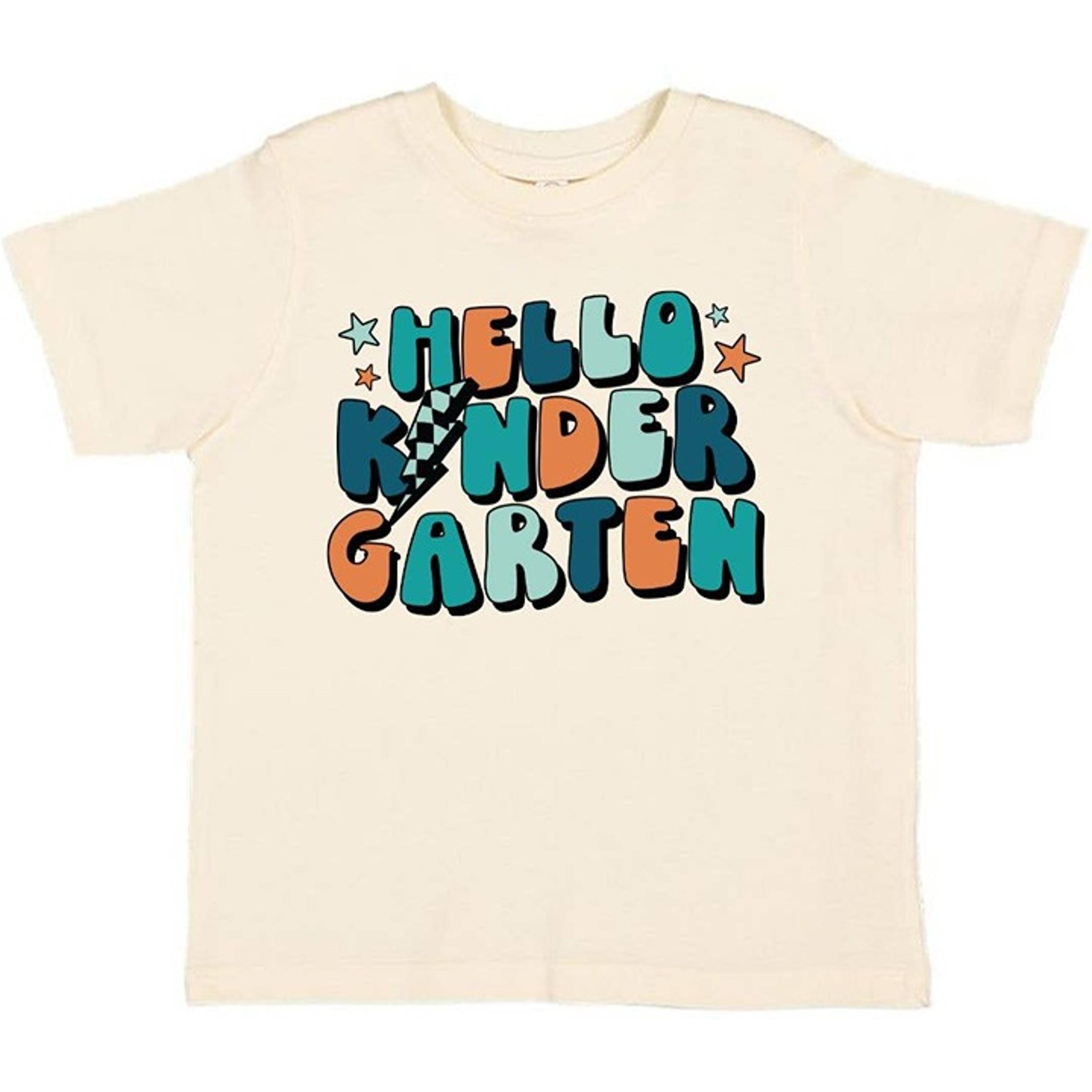 Hello Kindergarten Back to School Short Sleeve Graphic Tee 5/6Y