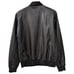 Zara Mens Faux Leather Pleather Mixed Media Bomber Jacket Zip up Size S in Black