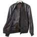 Zara Mens Faux Leather Pleather Mixed Media Bomber Jacket Zip up Size S in Black