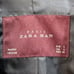 Zara Mens Faux Leather Pleather Mixed Media Bomber Jacket Zip up Size S in Black