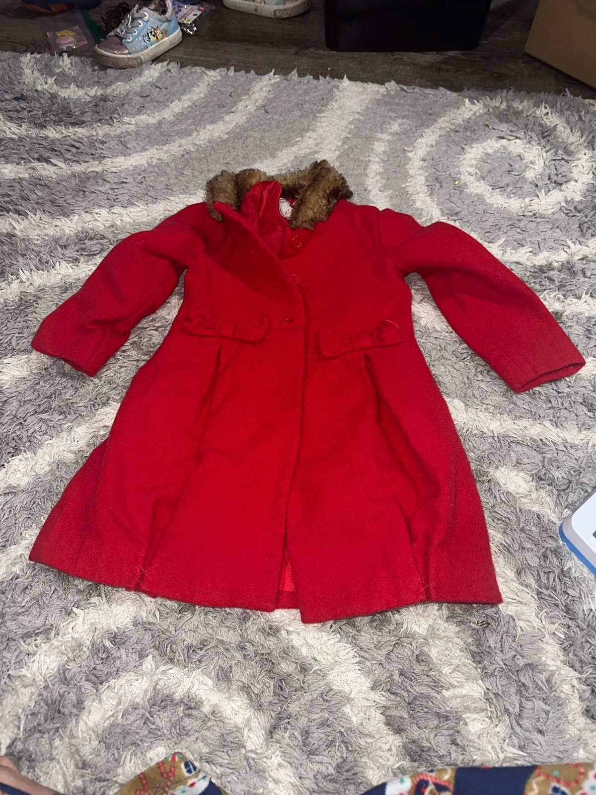 Janie and Jack red Peacoat girls sz 4t