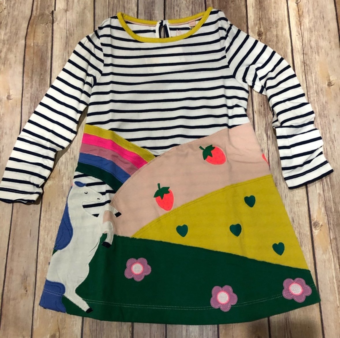 Mini Boden horse Applique dress
