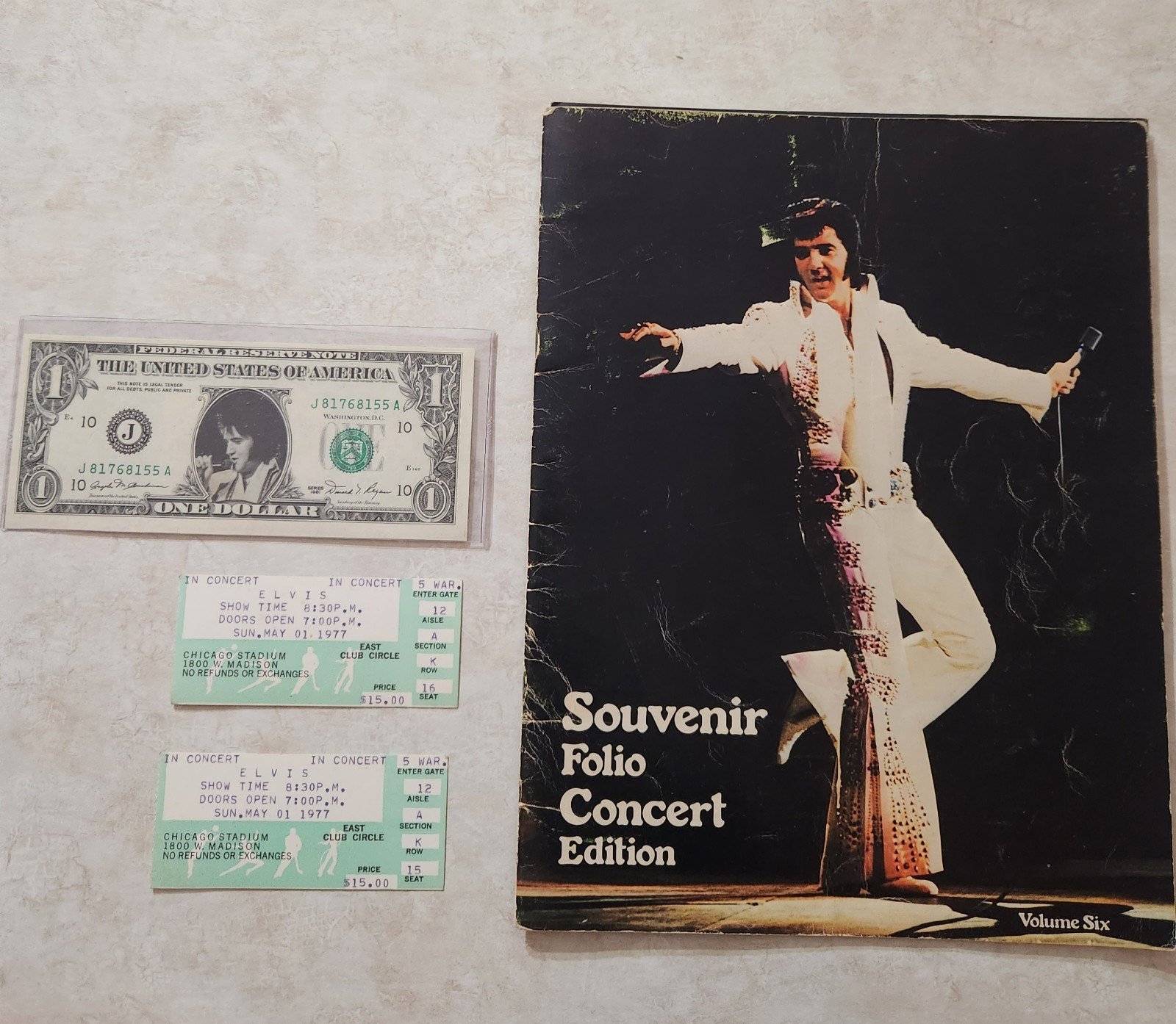 Elvis Presley Concert Memorabilia