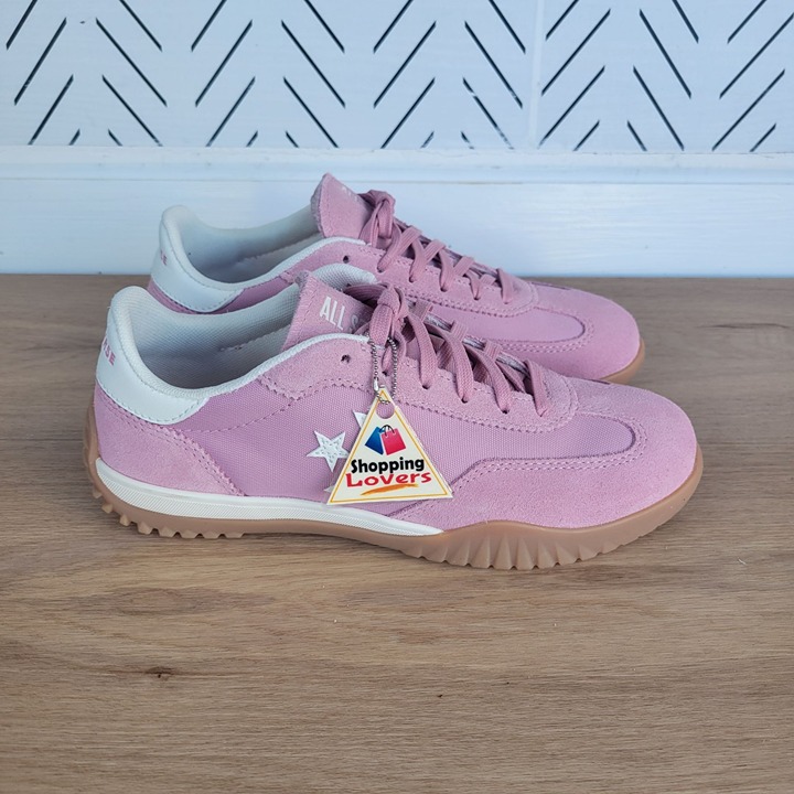 ⭐Converse Run Star Trainer Ox Size 5.5 Men Casual Shoes Suede Pink A13362C New