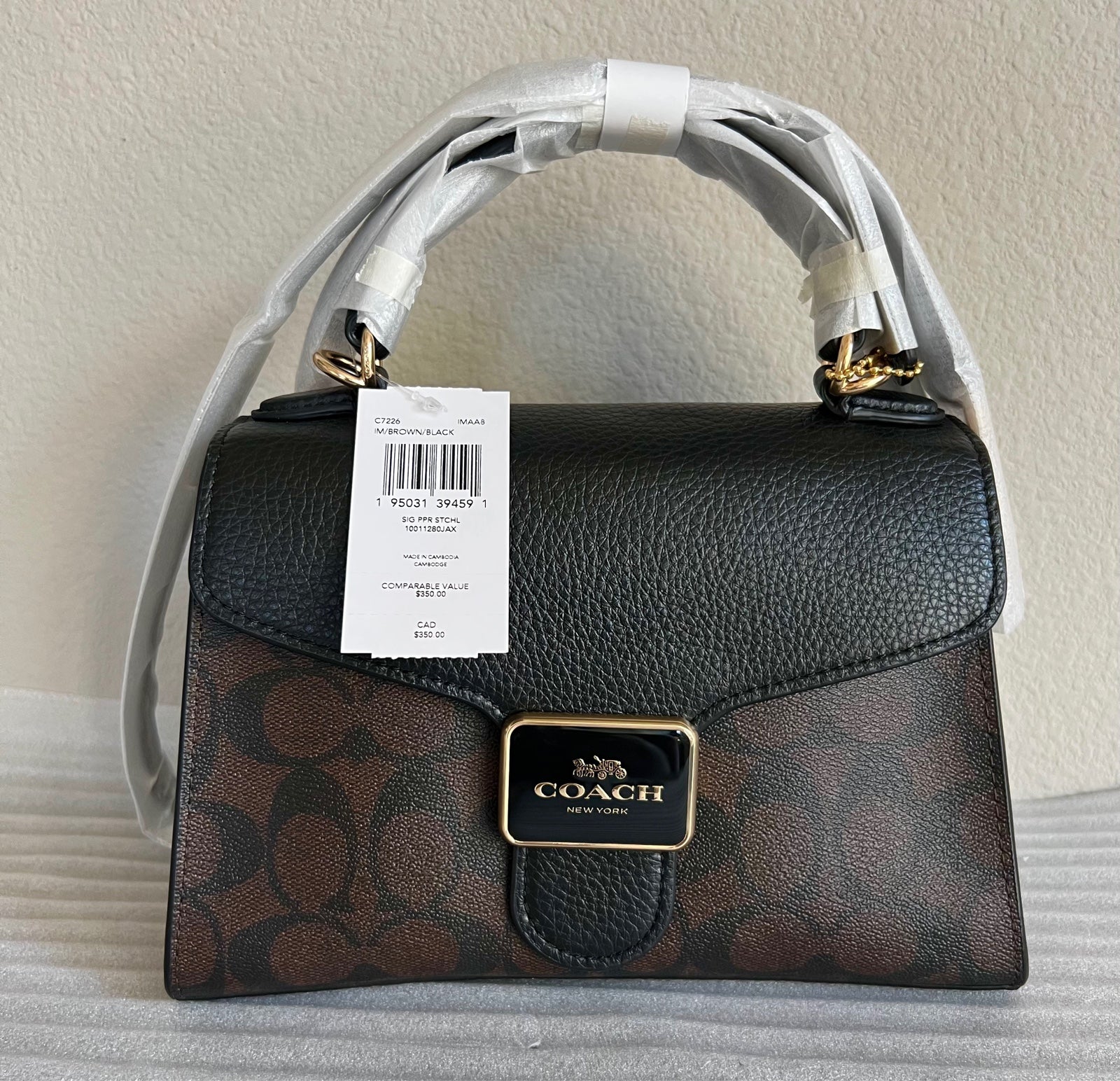 Coach Pepper Satchel In Signature Canvas