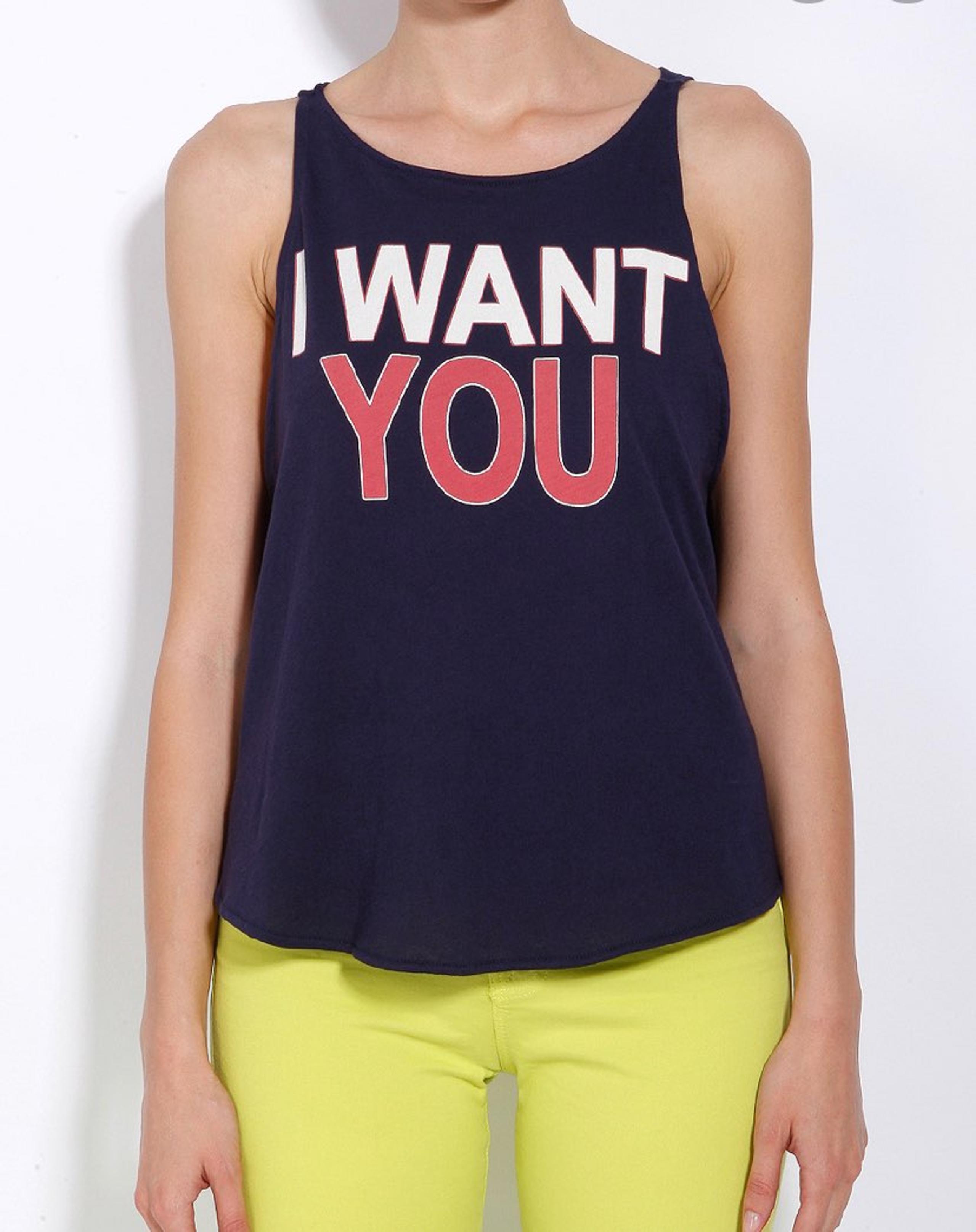 NWT Wildfox I Want You Patriotic Tank