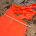 Free People Movement NWT! Orange Transcend Limits Onesie Size S