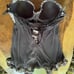 FREDERICK’S OF HOLLYWOOD Black Babydoll Teddy Camisole Lingerie Top Medium EUC