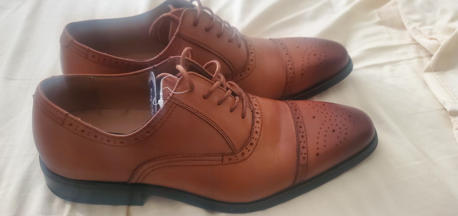 Cognac Oxford shoes size 10