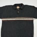 Vtg Woolrich Mens Collared Sweater Sz Large Wool Made In USA Heathered Navy B6