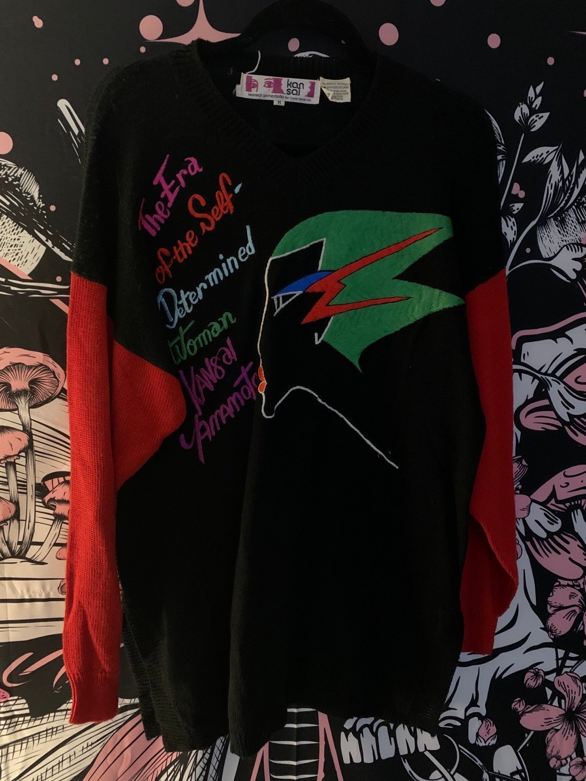 Yamamoto 1980’s Kansai Embroidered and Appliqué Oversized Sweater