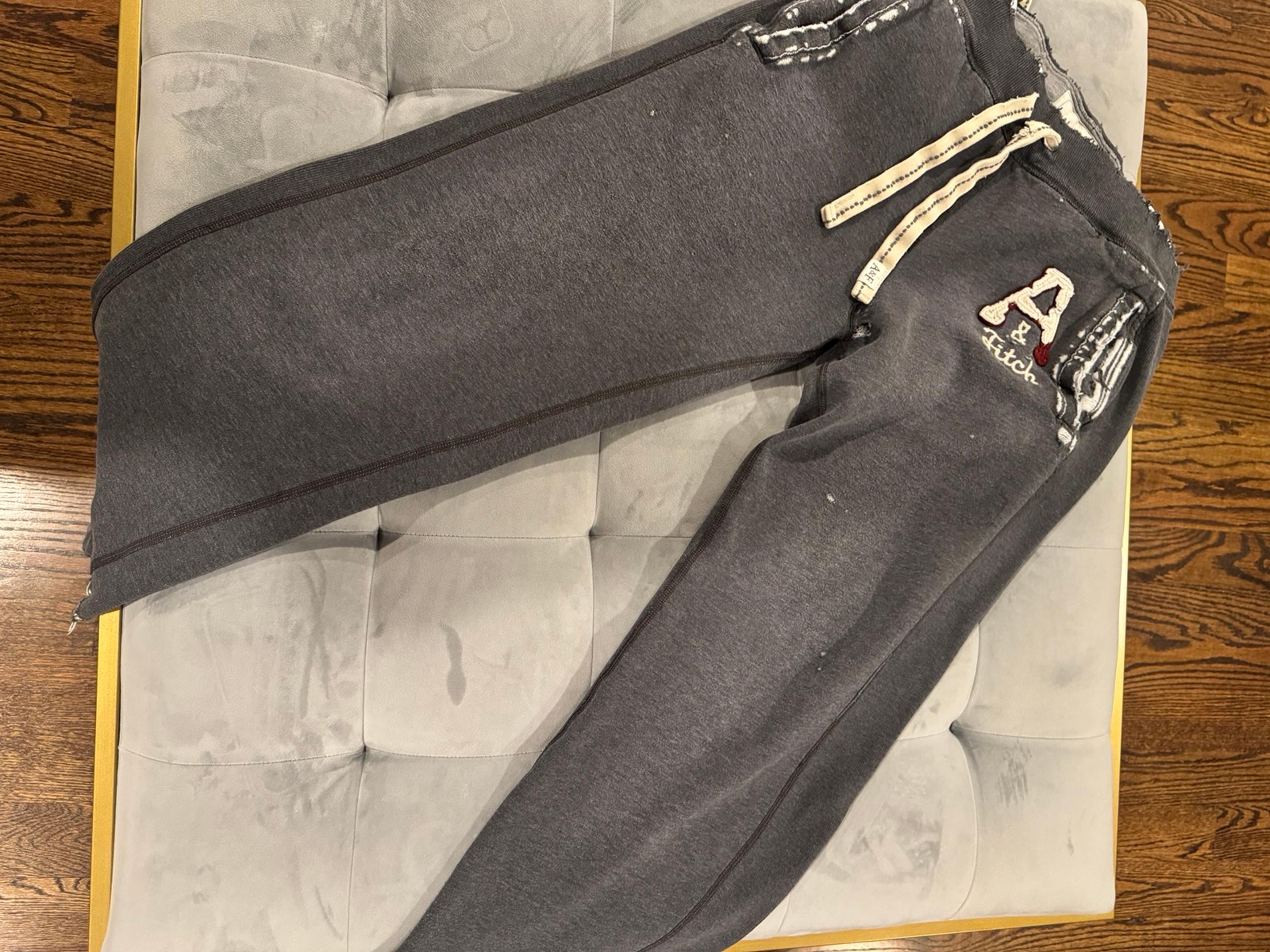 Abercrombie & Fitch Relaxed Wide Leg Mens Sweat Pants XS