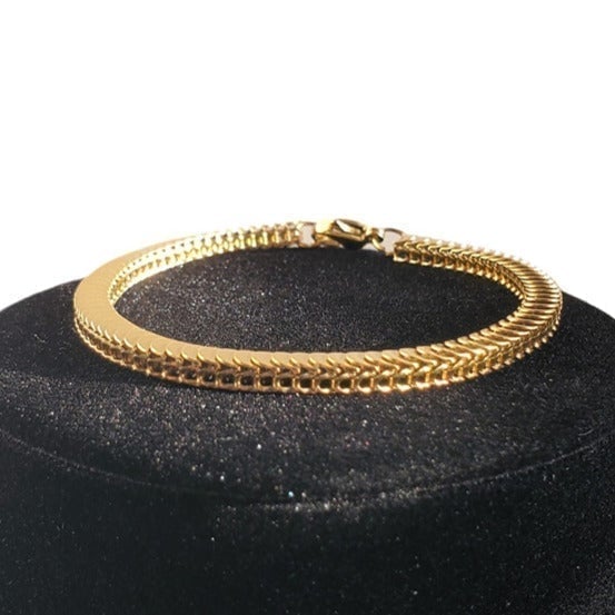 Mens 18K Gold Chain Link Bracelet 18 Karat Authentic 7 8 inch Guys Jewelry NEW