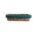 Longaberger Bread/Vanity Basket w/ Lid New Divider And Green Fabric Insert 1987