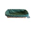 Longaberger Bread/Vanity Basket w/ Lid New Divider And Green Fabric Insert 1987