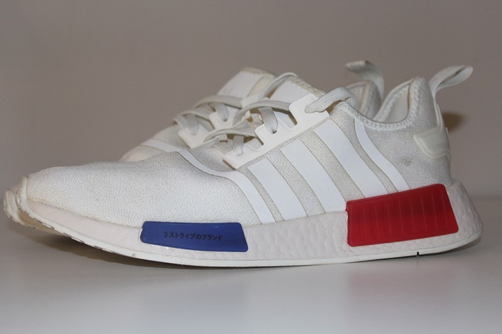 Adidas Men’s NMD R1 Originals Size 11 White Red Lucid Blue | HQ4451 | 2023 OG
