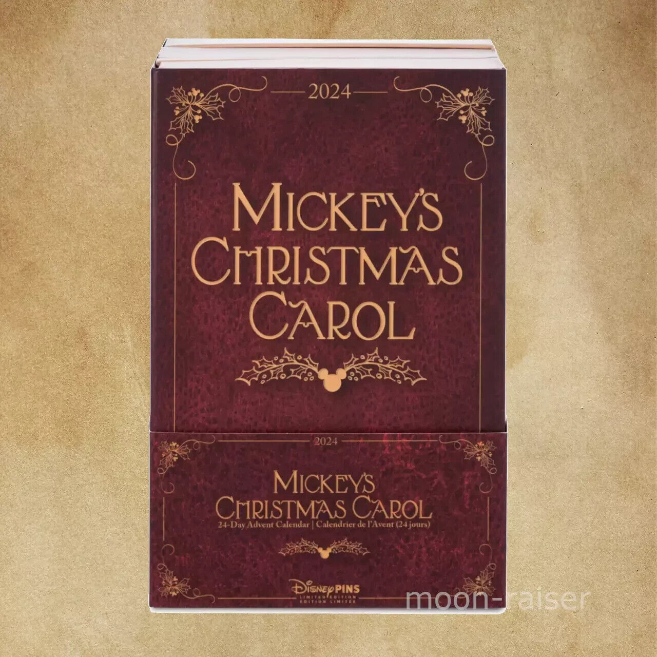 Mickey's Christmas Carol 24 Day Advent Calendar Mystery Pin Set 2024 Ltd Edition