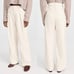 Mother High Waisted Egret Tunnel Vision Pleated Prep Faux Leather Pants Size 32