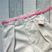 Mother High Waisted Egret Tunnel Vision Pleated Prep Faux Leather Pants Size 32