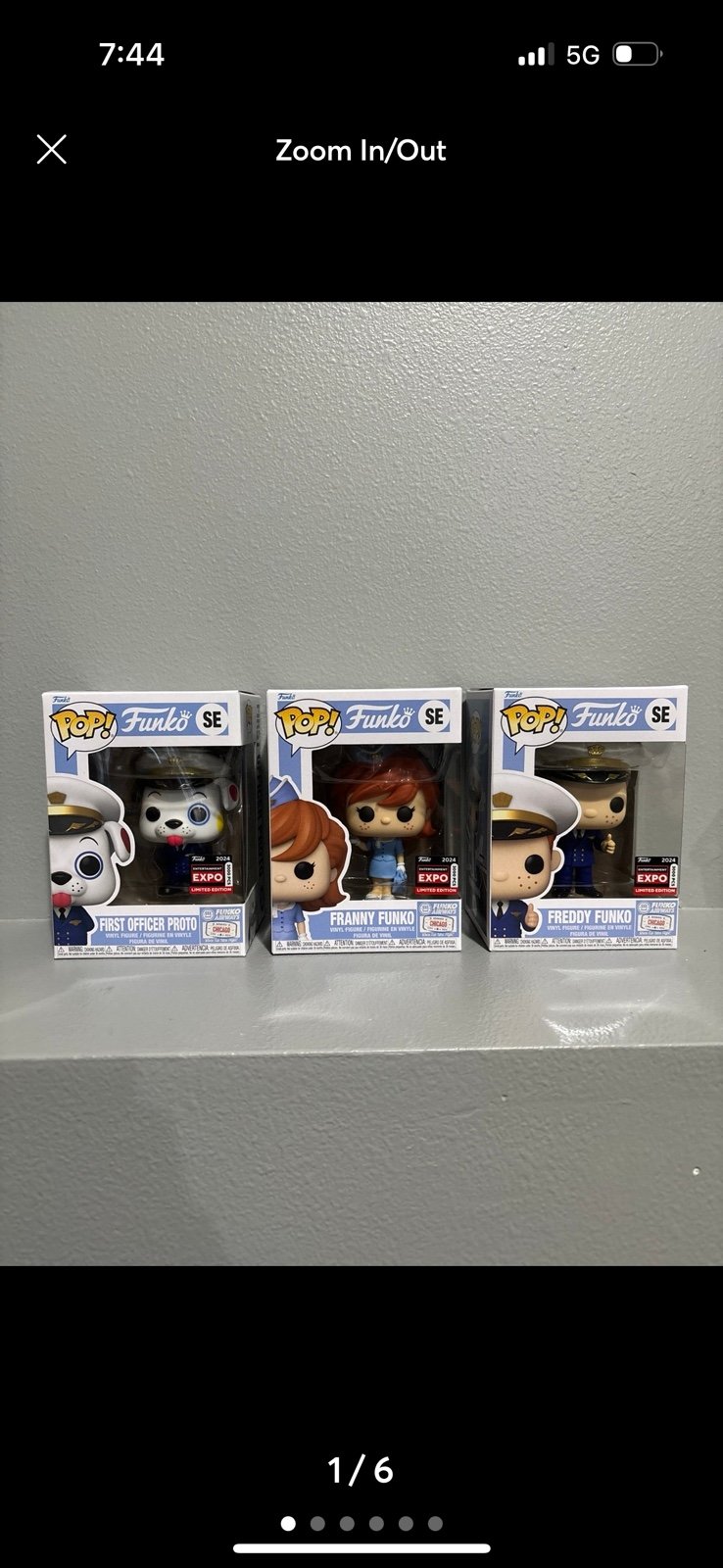 C2E2 Pilot Freddy Funko, Stewardess Franny Funko, First Officer Proto Funko Pop