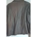 Chico's Chocolate Brown Embroidered Leather Size M Jacket Vg-ex Cond