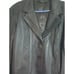 Chico's Chocolate Brown Embroidered Leather Size M Jacket Vg-ex Cond