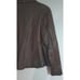 Chico's Chocolate Brown Embroidered Leather Size M Jacket Vg-ex Cond