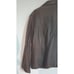 Chico's Chocolate Brown Embroidered Leather Size M Jacket Vg-ex Cond