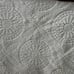 VTG Bates Heirloom Heritage Pattern Ivory Matelasse' Fringe 90X100 2 Spots EUC