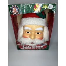 Santa Claus Greeter 1998 Gemmy North Pole sings mouth moves motion activated