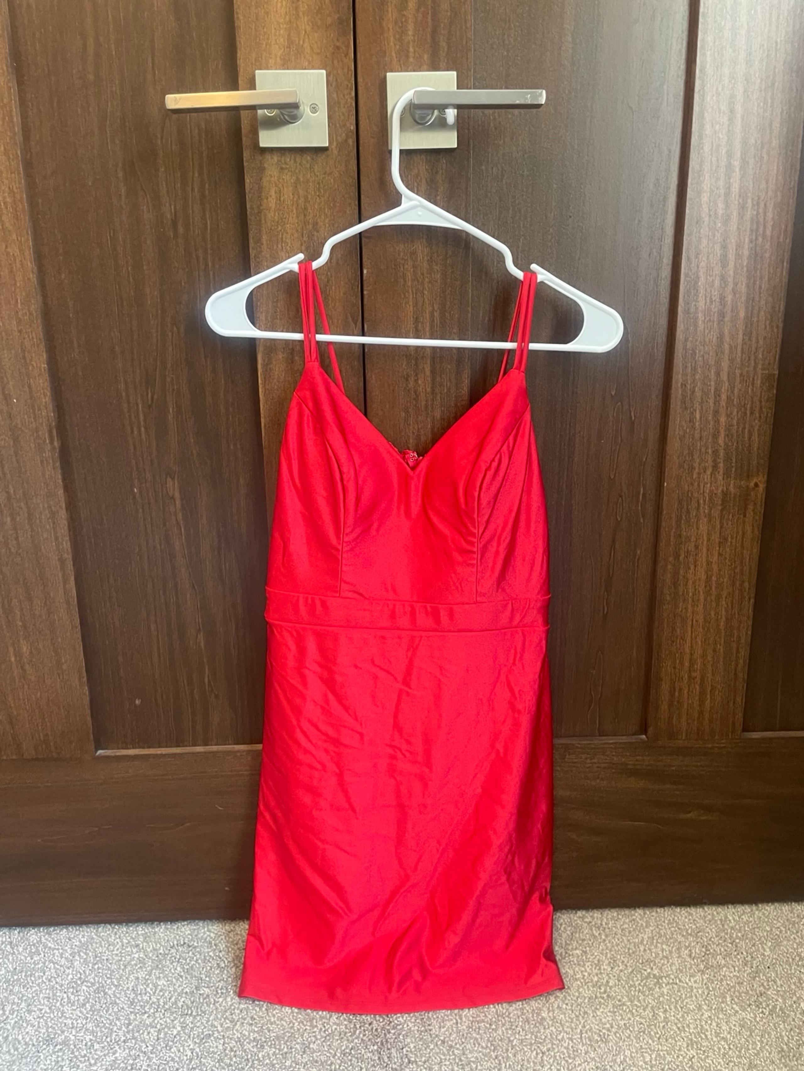 Red homecoming dress