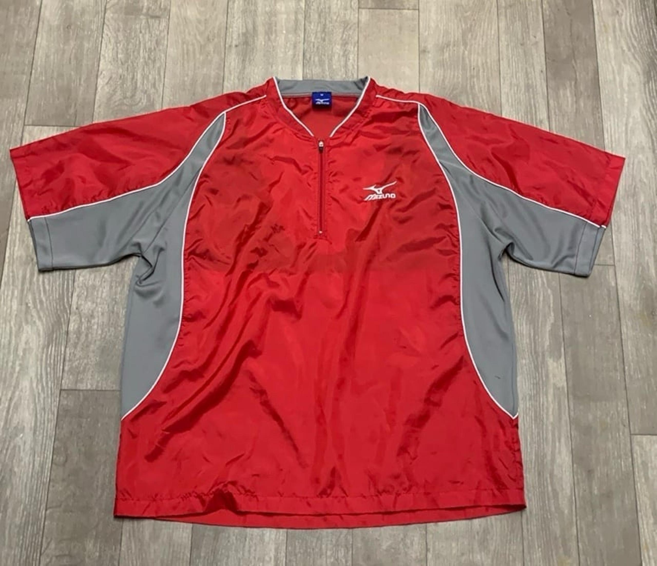 Mens Mizuno Quarter Zip Golf Windbreaker Pullover Shirt Jacket