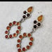 Vintage sterling amber earrings