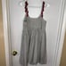 Samant Chauhan Striped w/ Red Accent Tassels Babydoll Dress