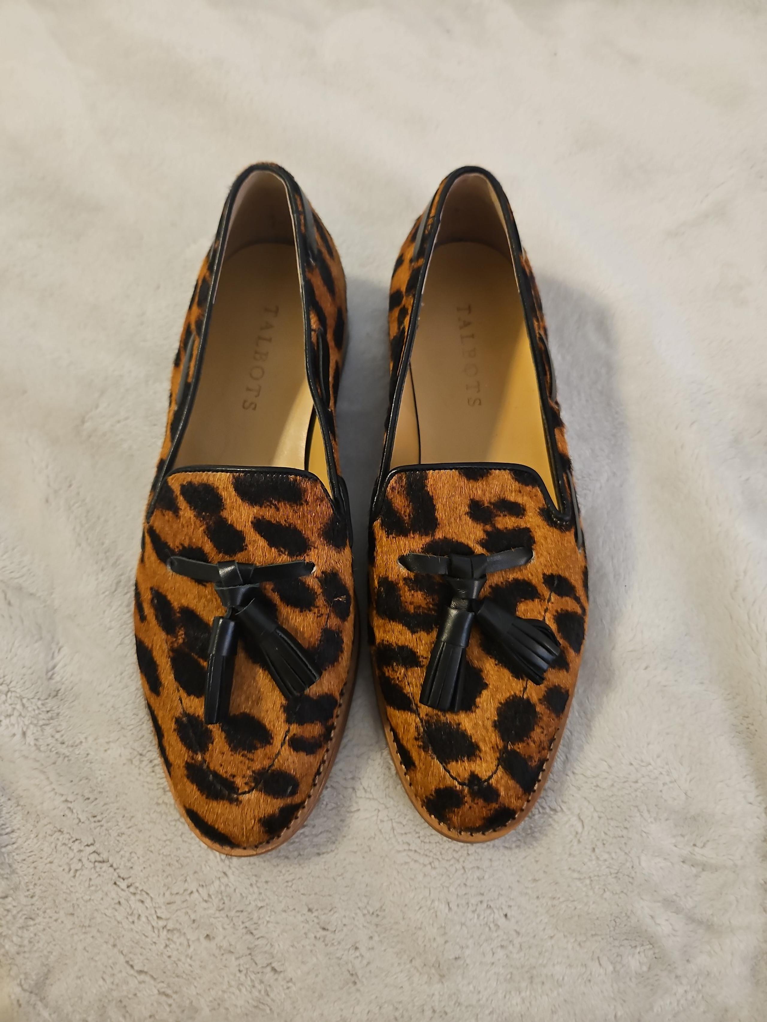 Talbots cowhide leopard shoes