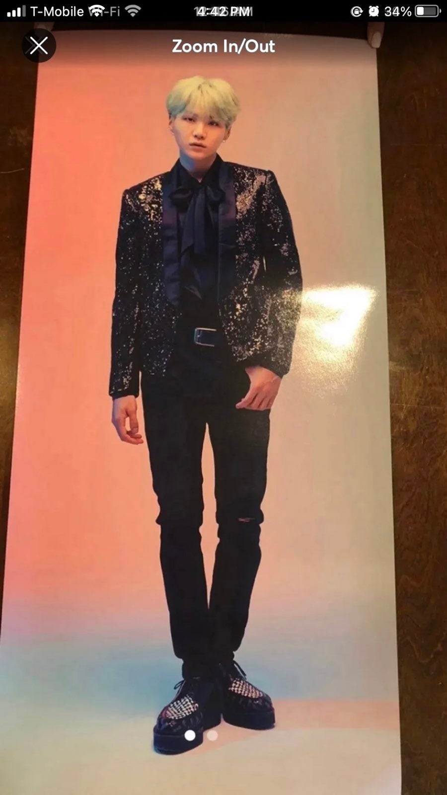 BTS WINGS TOUR THE FINAL SUGA YOONGI POSTER