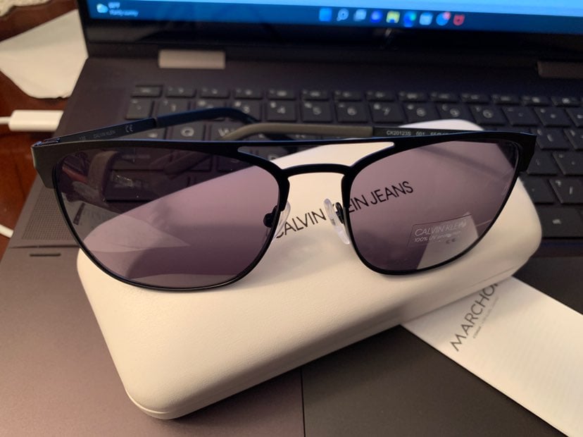 Calvin Klein Double Bridge Metal Square
