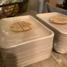 50 Pack 14 Inch Heavy Duty Disposable Food Trays, Extra Large 14 inch